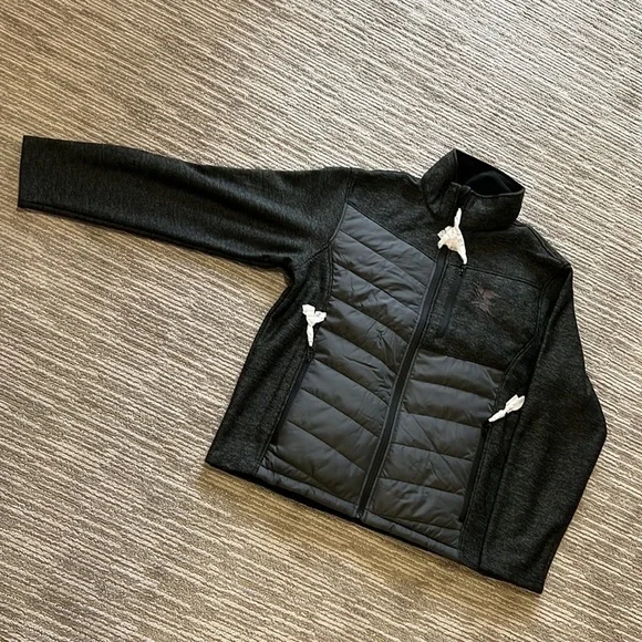 NRA Gray Puffer Fleece Jacket w/ Embroidered Logo - Picture 2 of 7